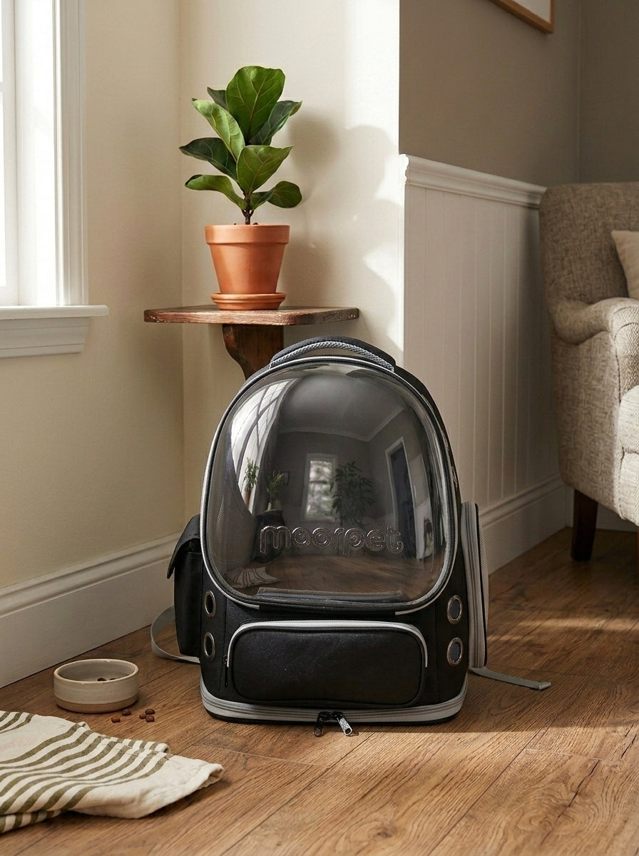 Transparent Pet Carrier Backpack — Breathable Travel Bag