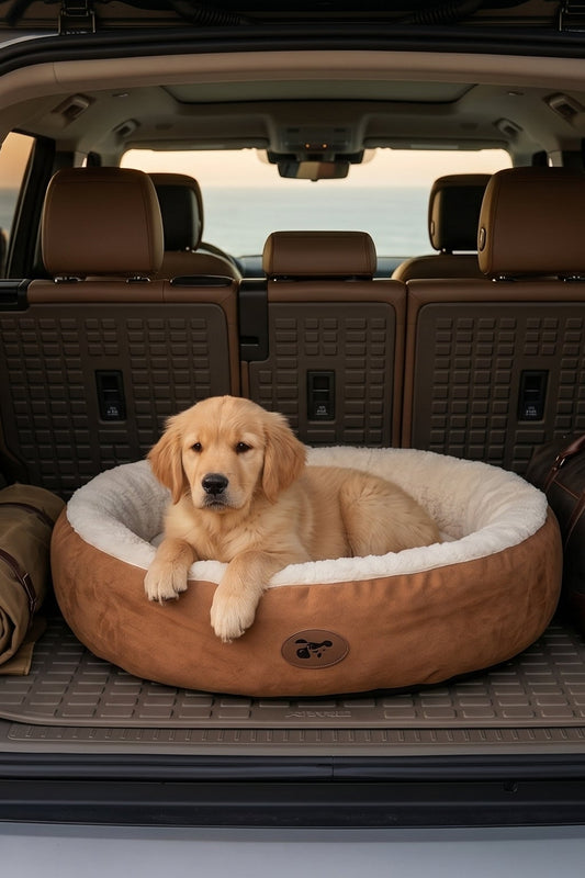 Plush Oval Pet Bed — Machine Washable Cushion for Dogs & Cats (All Sizes Available)