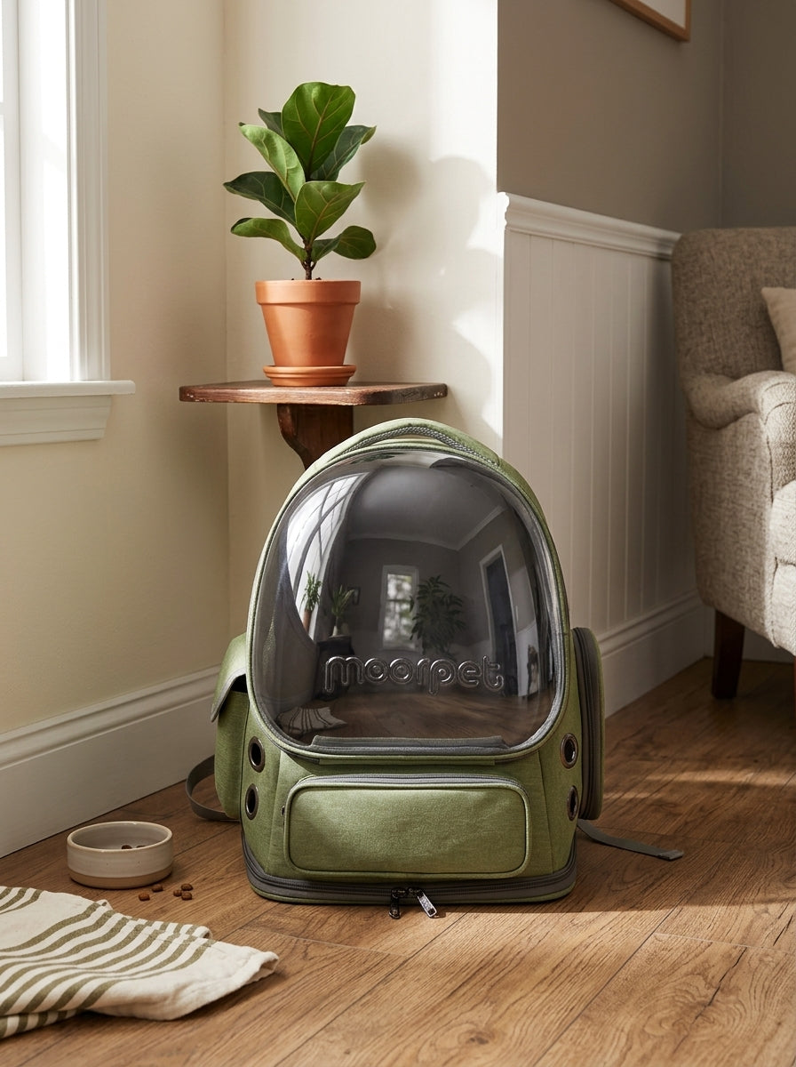 Transparent Pet Carrier Backpack — Breathable Travel Bag