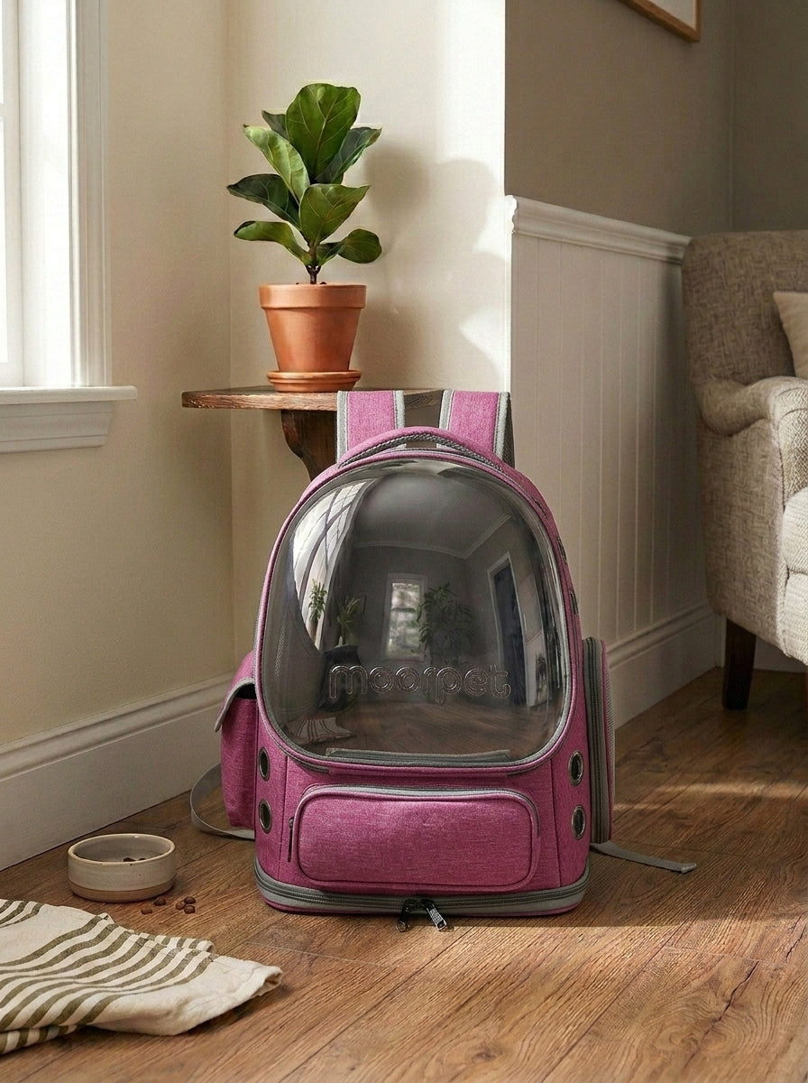 Transparent Pet Carrier Backpack — Breathable Travel Bag