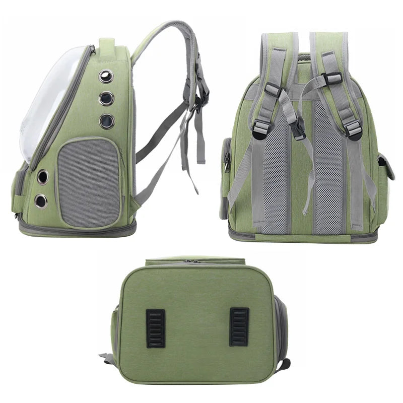 Transparent Pet Carrier Backpack — Breathable Travel Bag