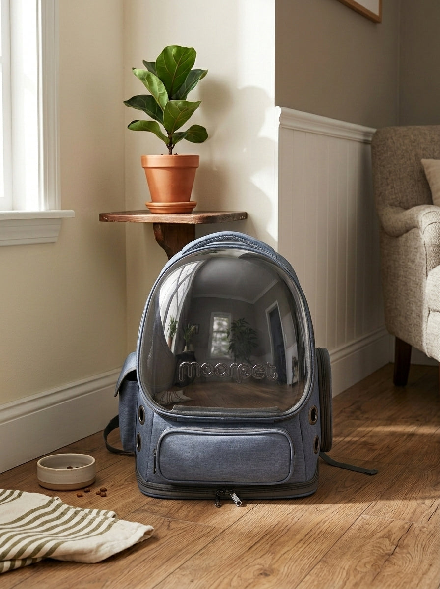 Transparent Pet Carrier Backpack — Breathable Travel Bag