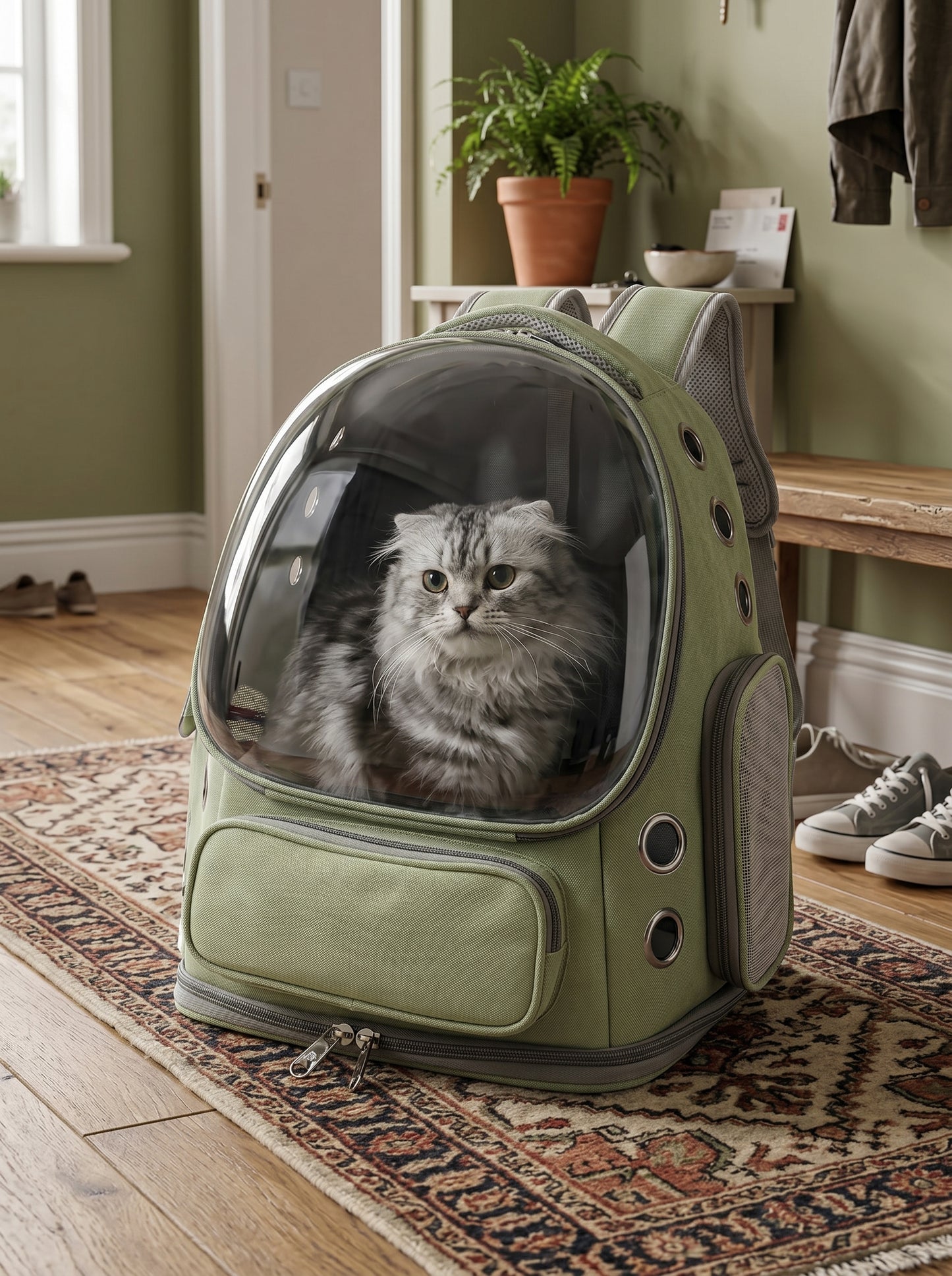 Transparent Pet Carrier Backpack — Breathable Travel Bag
