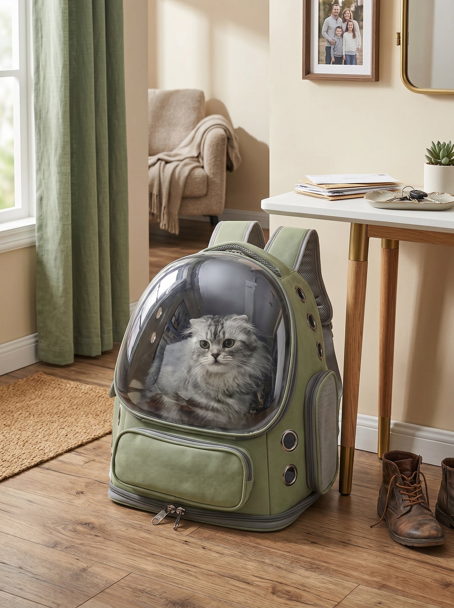 Transparent Pet Carrier Backpack — Breathable Travel Bag